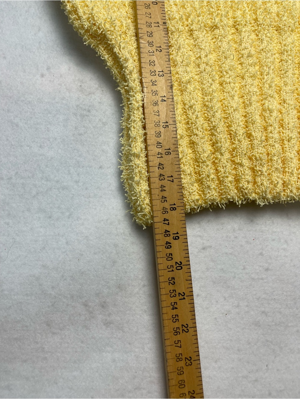 Chicwish Sunny Yellow Textured V-Neck Short Sleeve Sweater - Picture 7 of 10